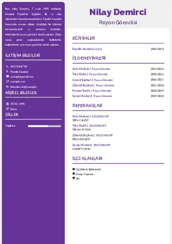 cv indir
